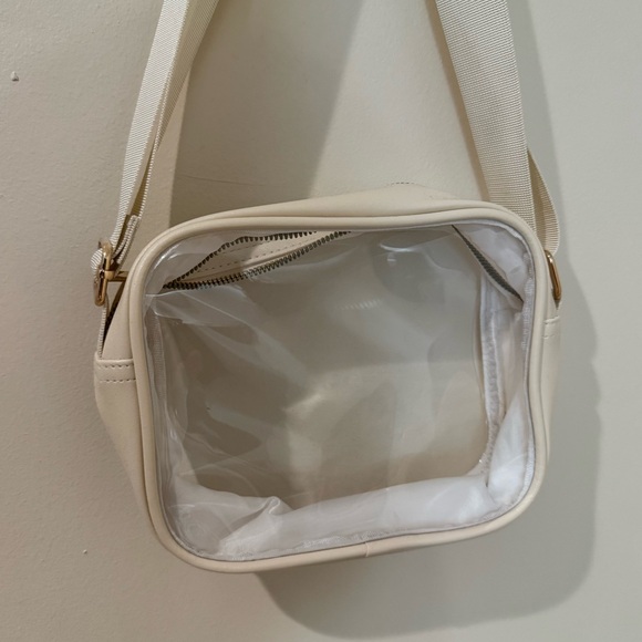 *New* Cream Clear Crossbody Bag - Picture 2 of 5